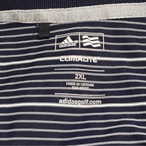 Adidas Golf Polo ClimaLite Short Sleeve Cowboys Shirt Mens Size 2XL - Picture 3 of 8